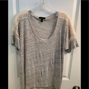 J.Crew scoop neck t-shirt grey size medium